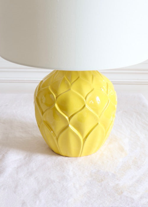 Aimée Aimer Ananas lampe citron faïence Saint-Clément 20 cm