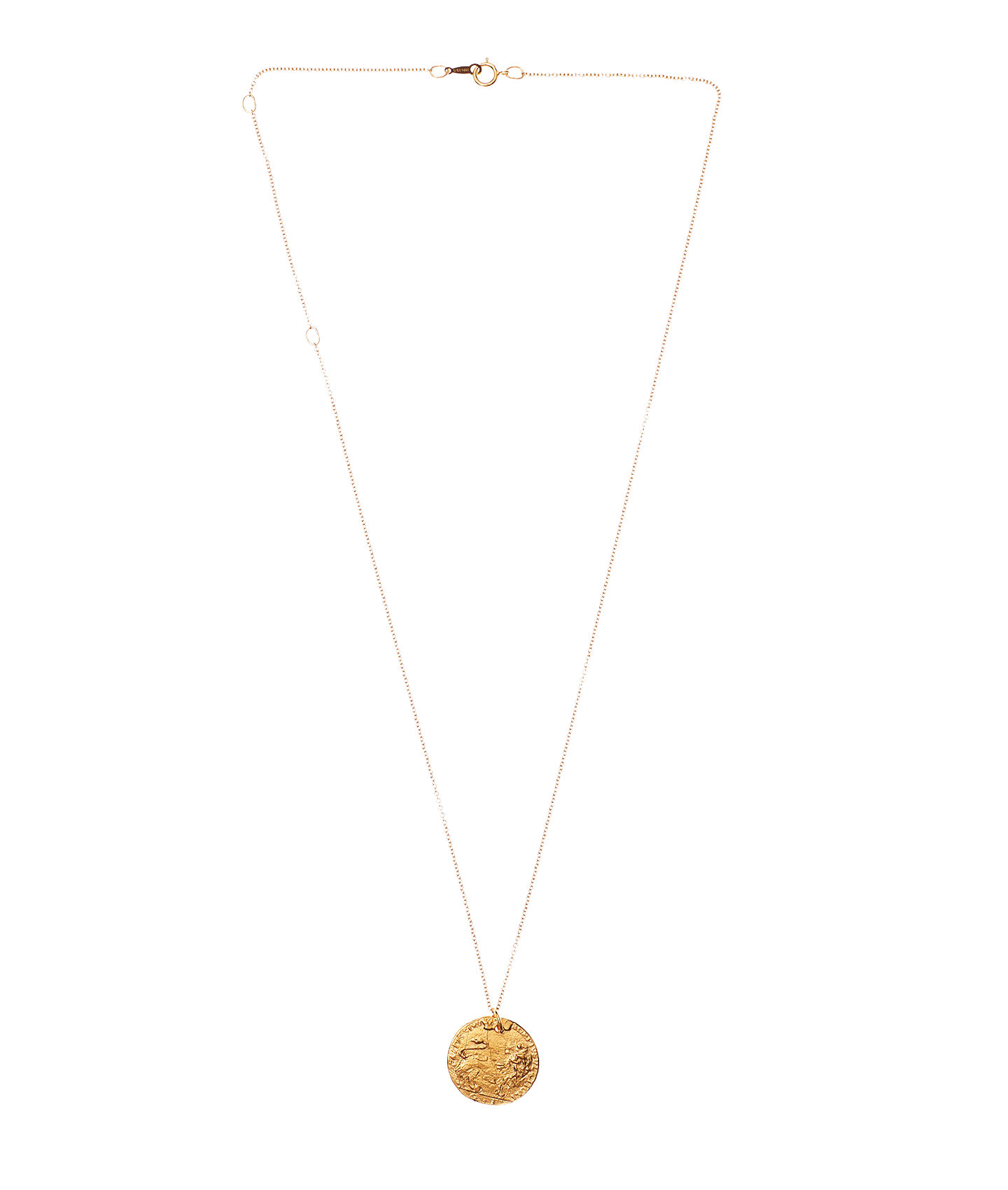 Alighieri Leone Medallion collier plaqué or lion