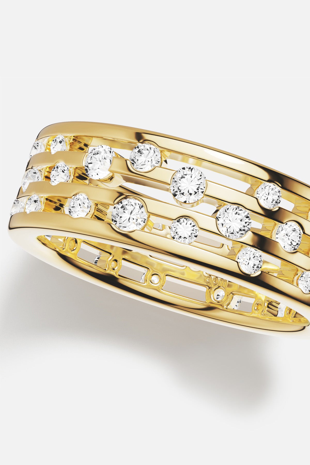APM Monaco Automne Graphique bague dorée taille 52
