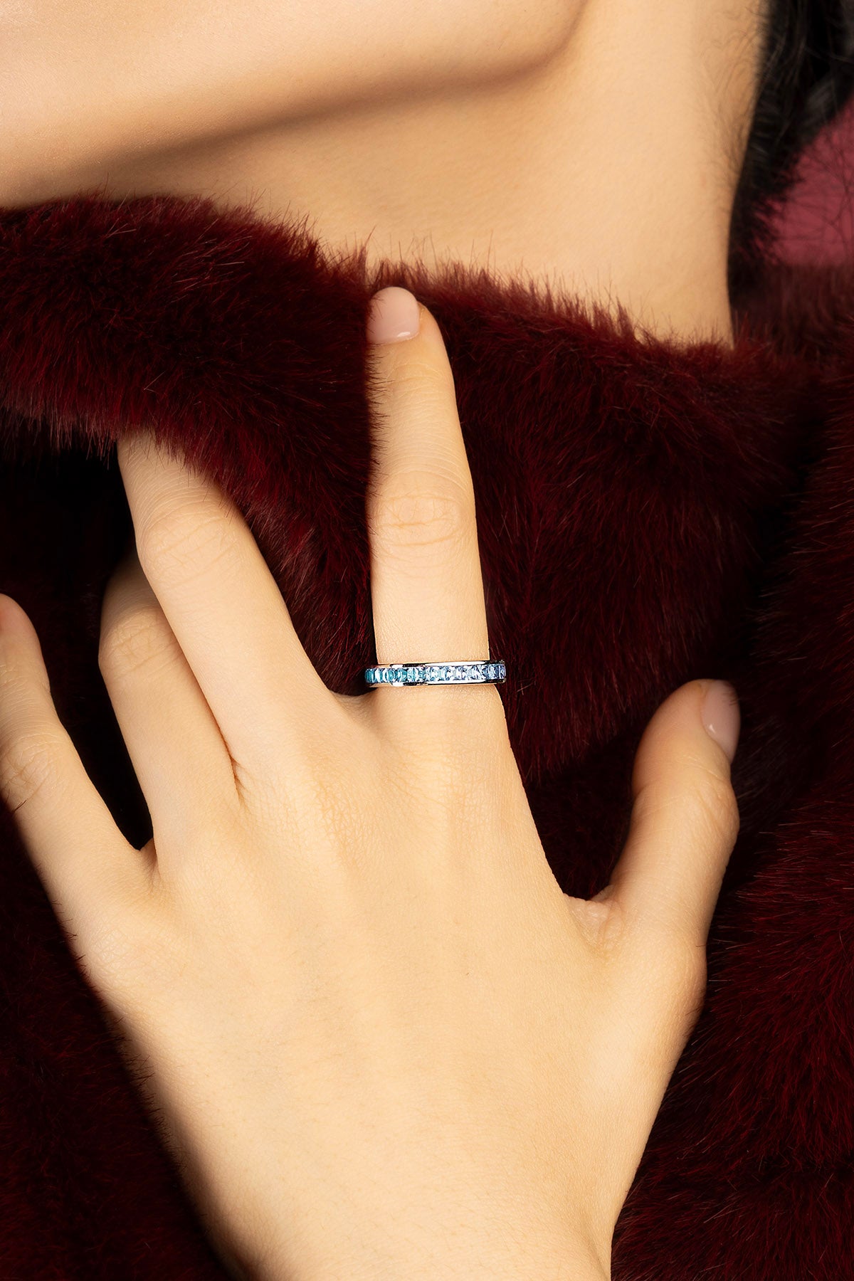 APM Monaco Festival Monaco bague topaze bleue taille 52