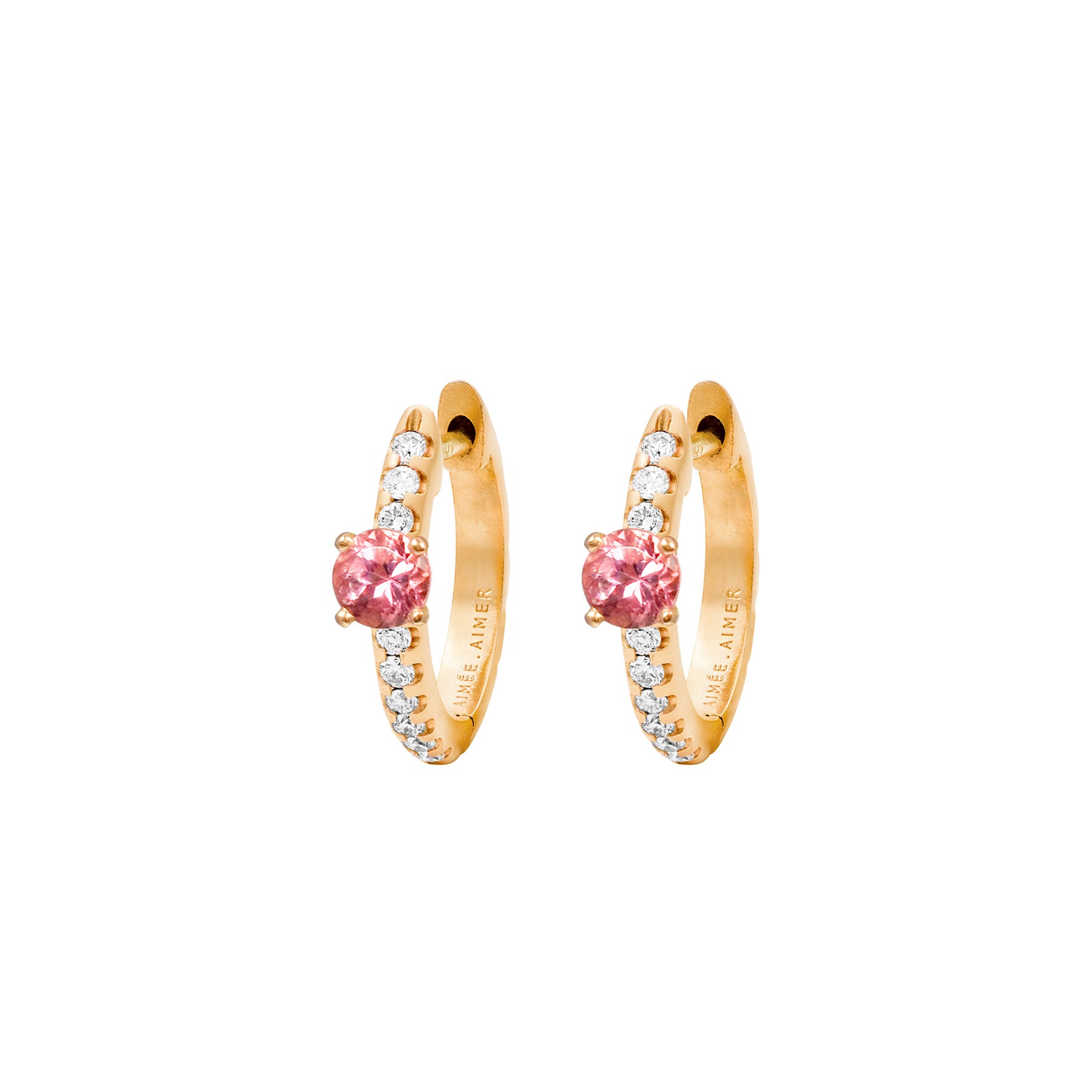 Aimée Aimer Spicy Love créole or rose saphir diamant unité