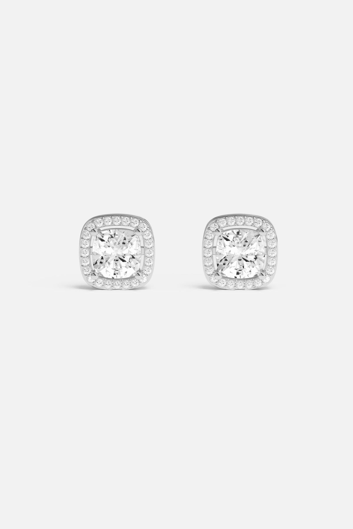 APM Monaco Lumière Éclat puces oreilles blanc 9,5 mm
