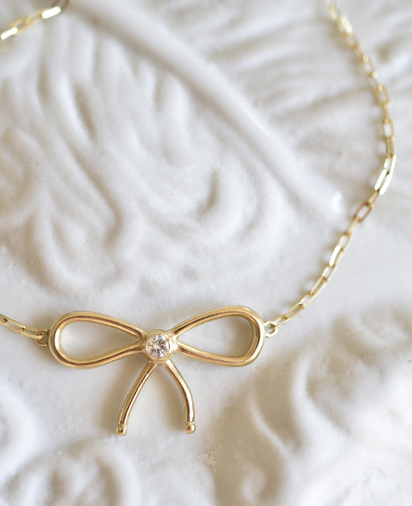 Aimée Aimer Nœud de Paris Bracelet or jaune diamant 17 cm
