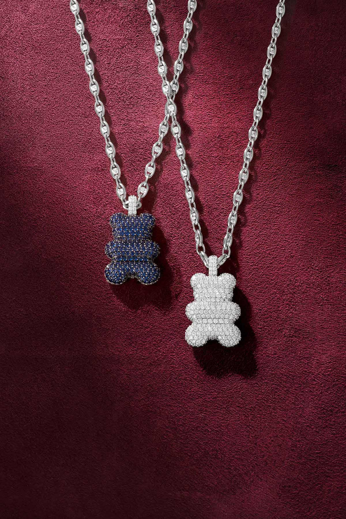 APM Monaco Yummy BABA collier XL blanc réglable
