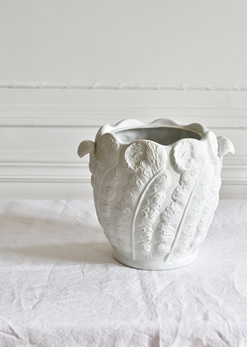 Aimée Aimer Vases Cache Pot Plumes cache-pot blanc 24 cm
