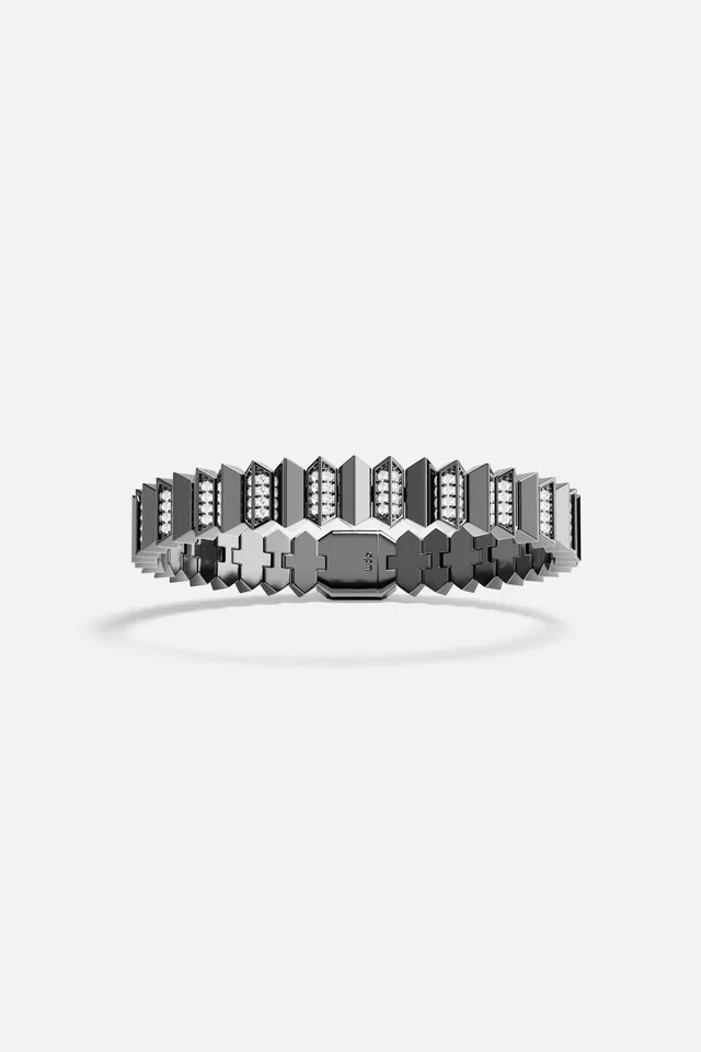APM Monaco Yacht Club Up and Down bracelet gris taille M