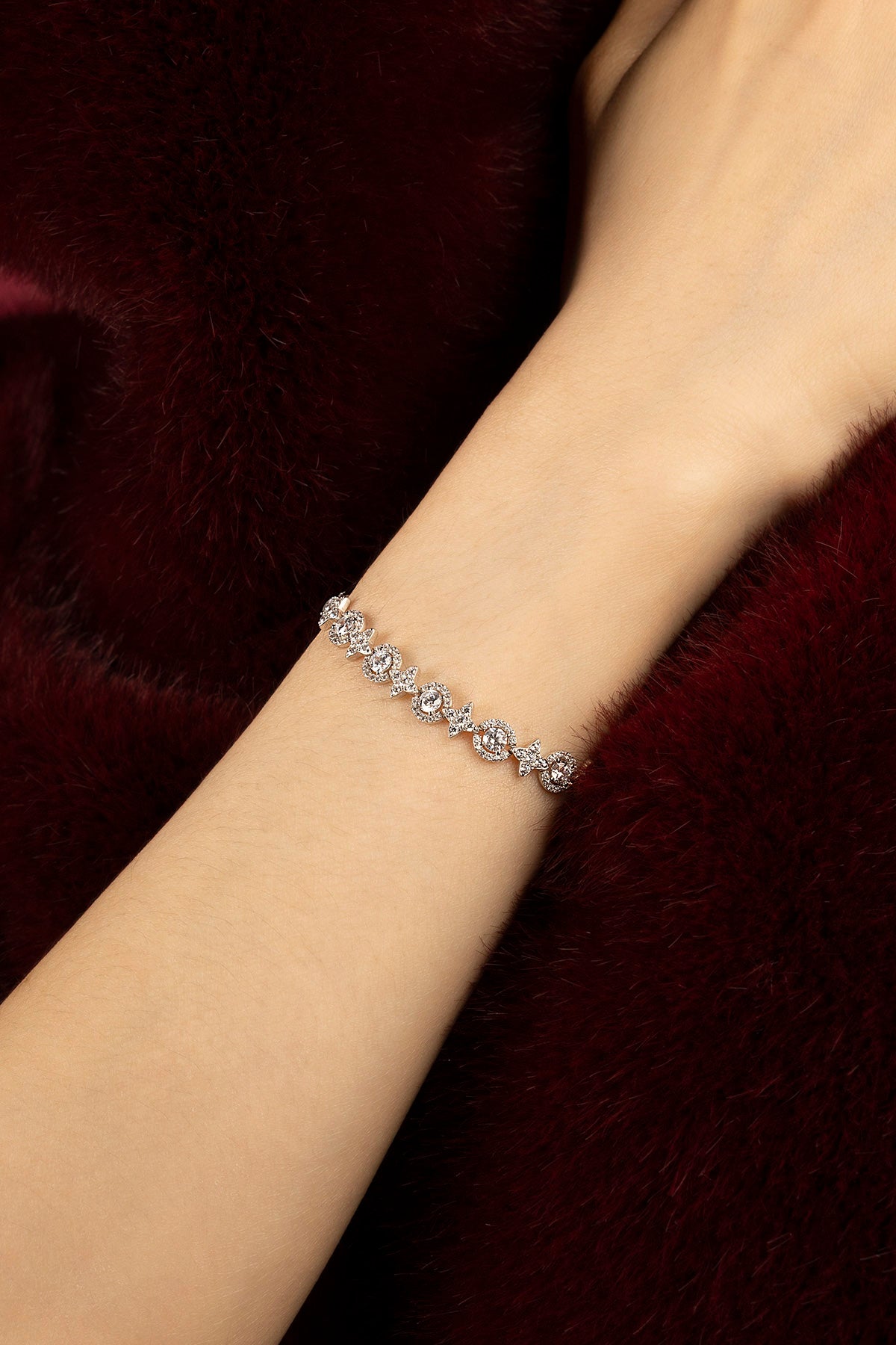APM Monaco Météorites Glamour bracelet blanc zircones