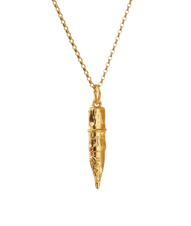 Alighieri Mini Annotator collier crayon bronze plaqué or