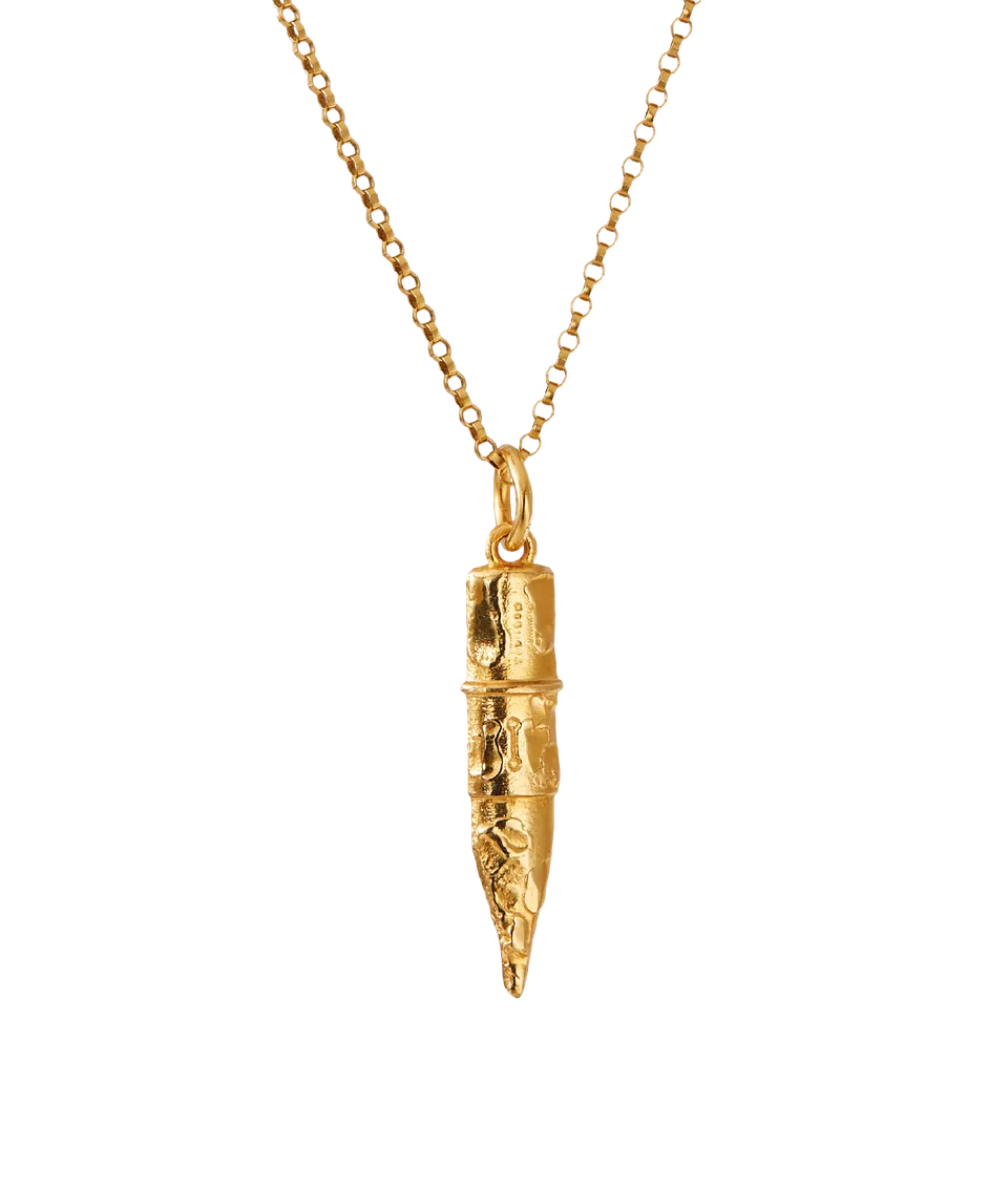 Alighieri Mini Annotator collier crayon bronze plaqué or