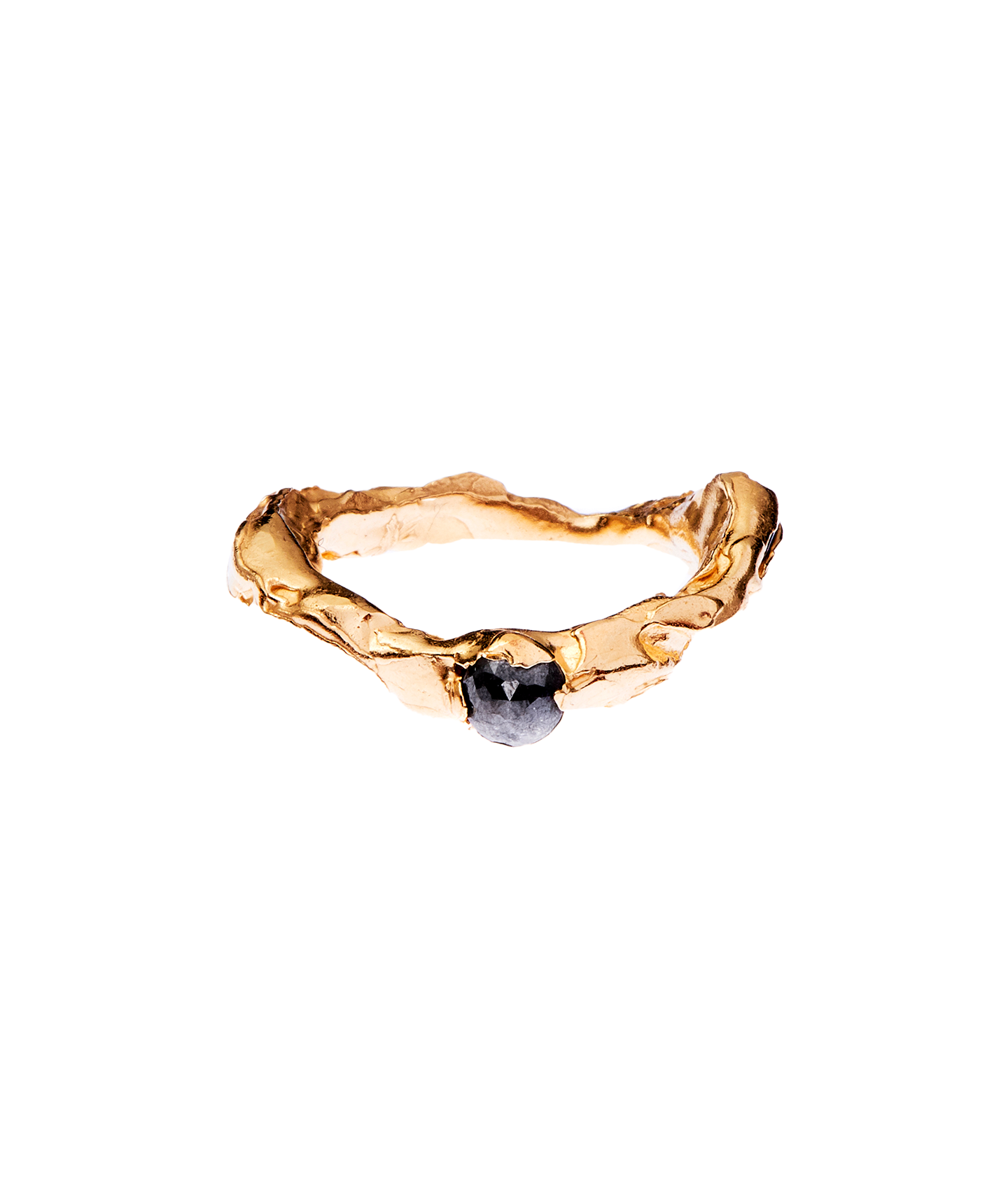 Alighieri The Trembling Star bague or massif diamant