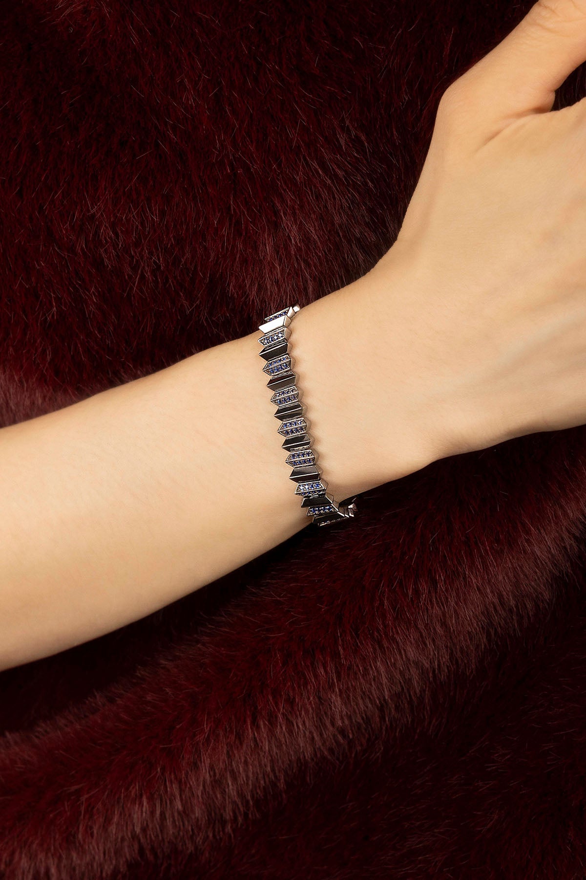 APM Monaco Yacht Club Up and Down bracelet gris bleu M