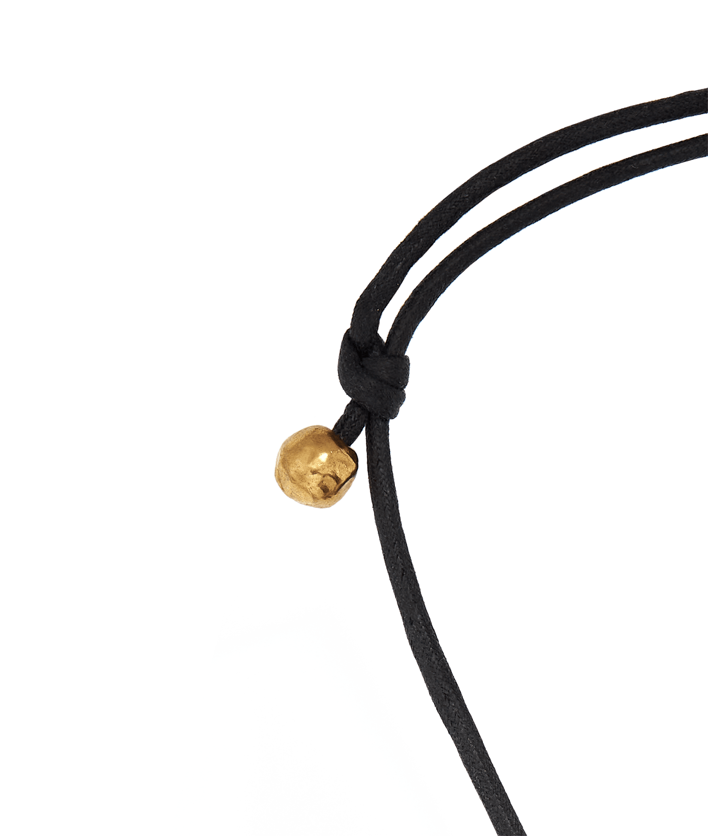 Alighieri Link of Wanderlust collier cordon noir plaqué or
