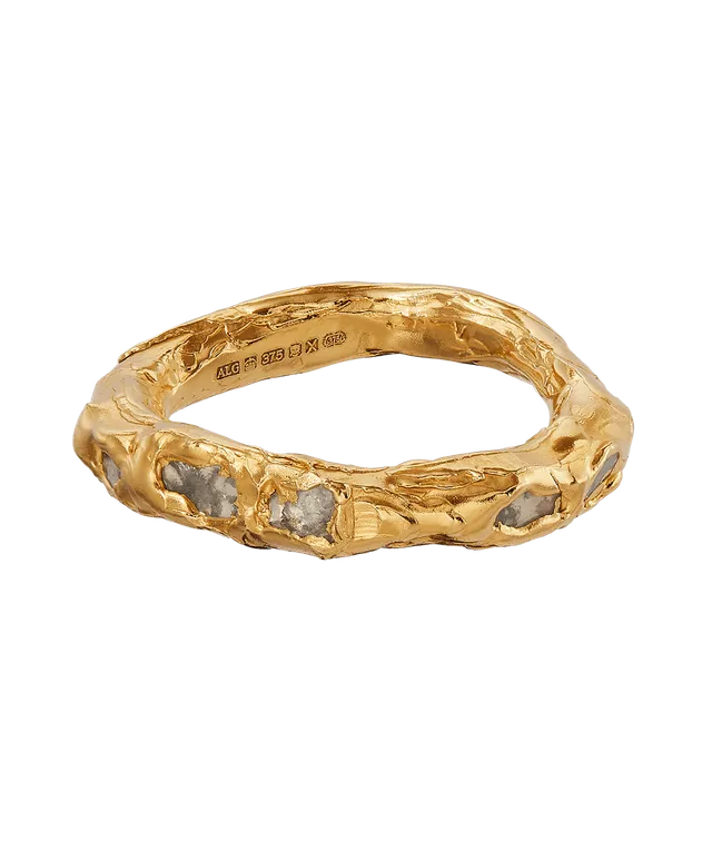 Alighieri Footsteps Milky Way bague diamant or