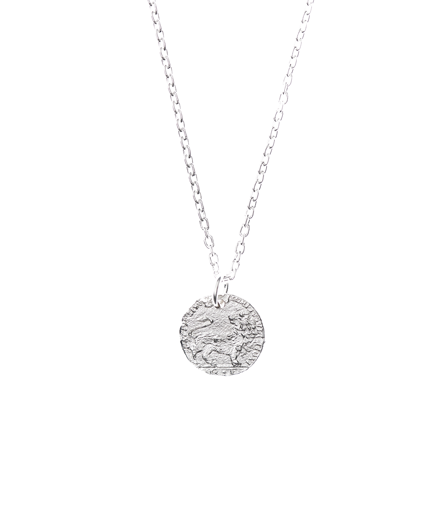 Alighieri Snow Lion Cub collier médaillon argent