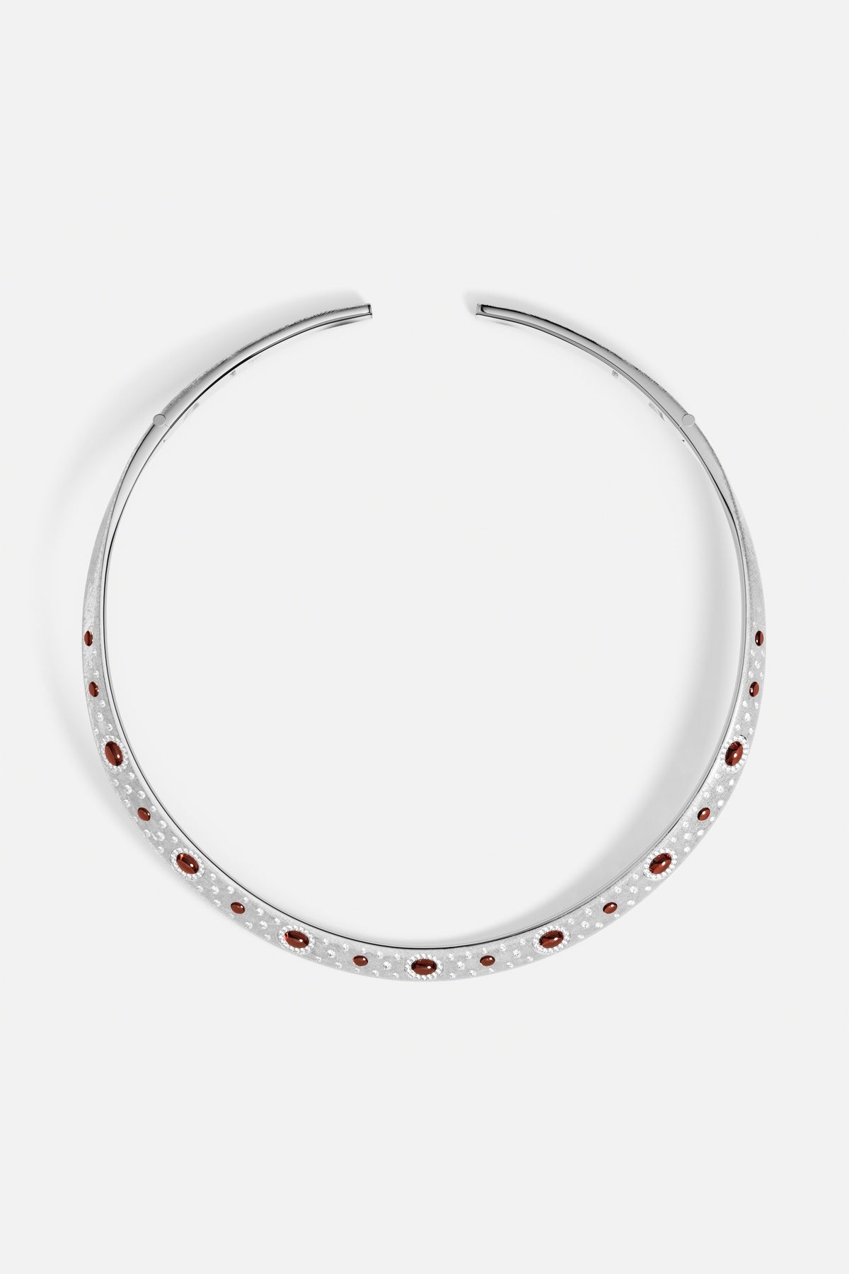 APM Monaco Automne Les Cabochons collier choker bordeaux
