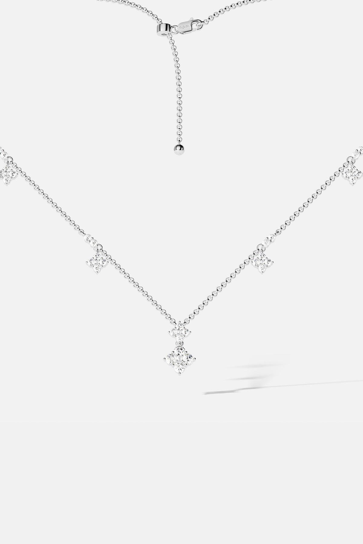 APM Monaco Lumière Éclat collier réglable blanc