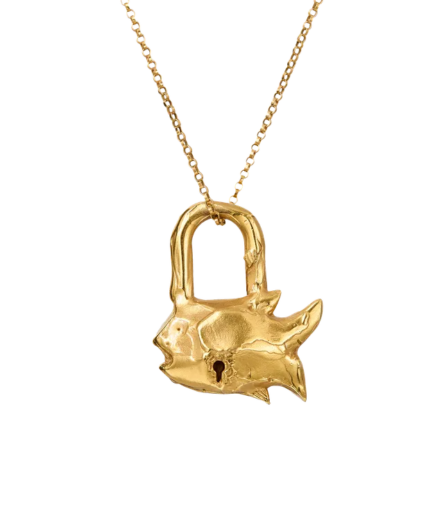 Alighieri A Life Unlocked collier chaîne dorée poisson