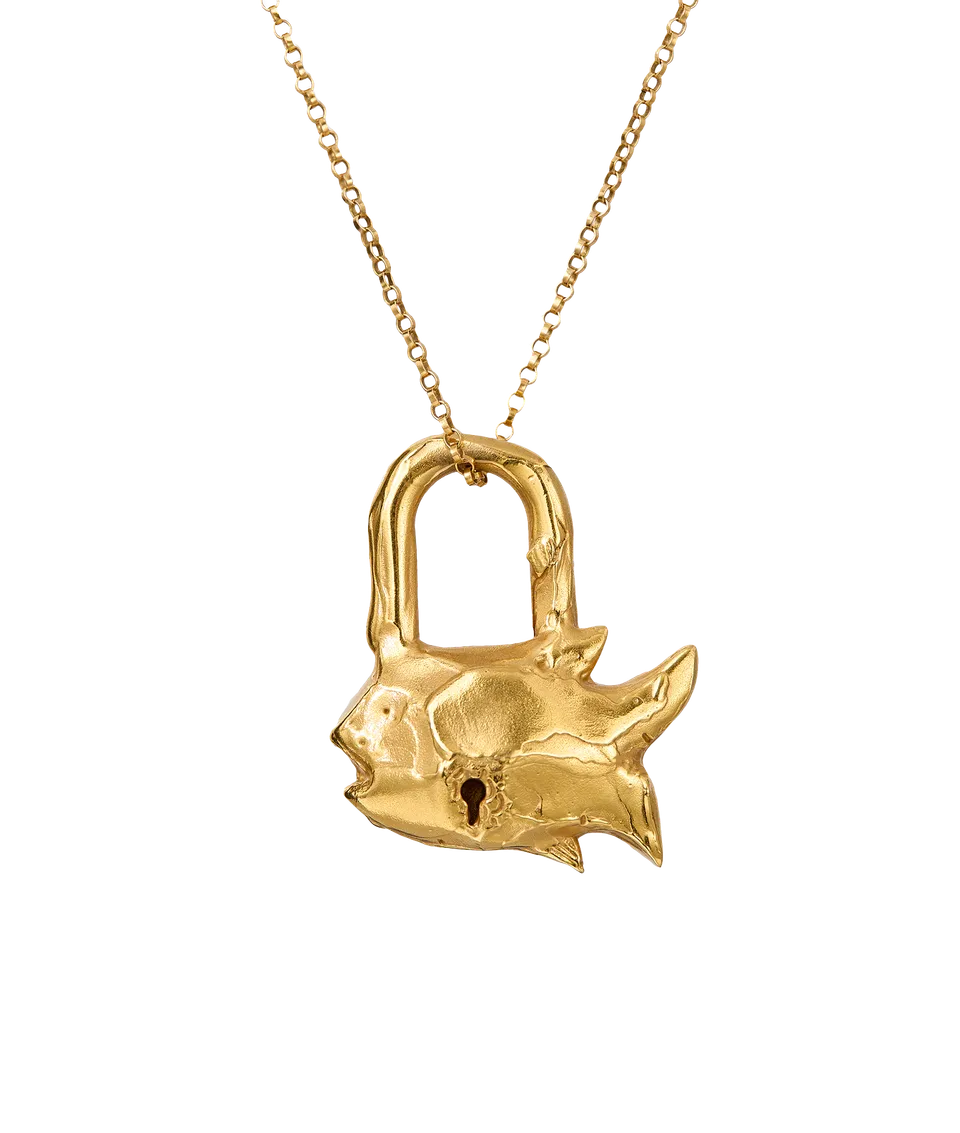 Alighieri A Life Unlocked collier chaîne dorée poisson