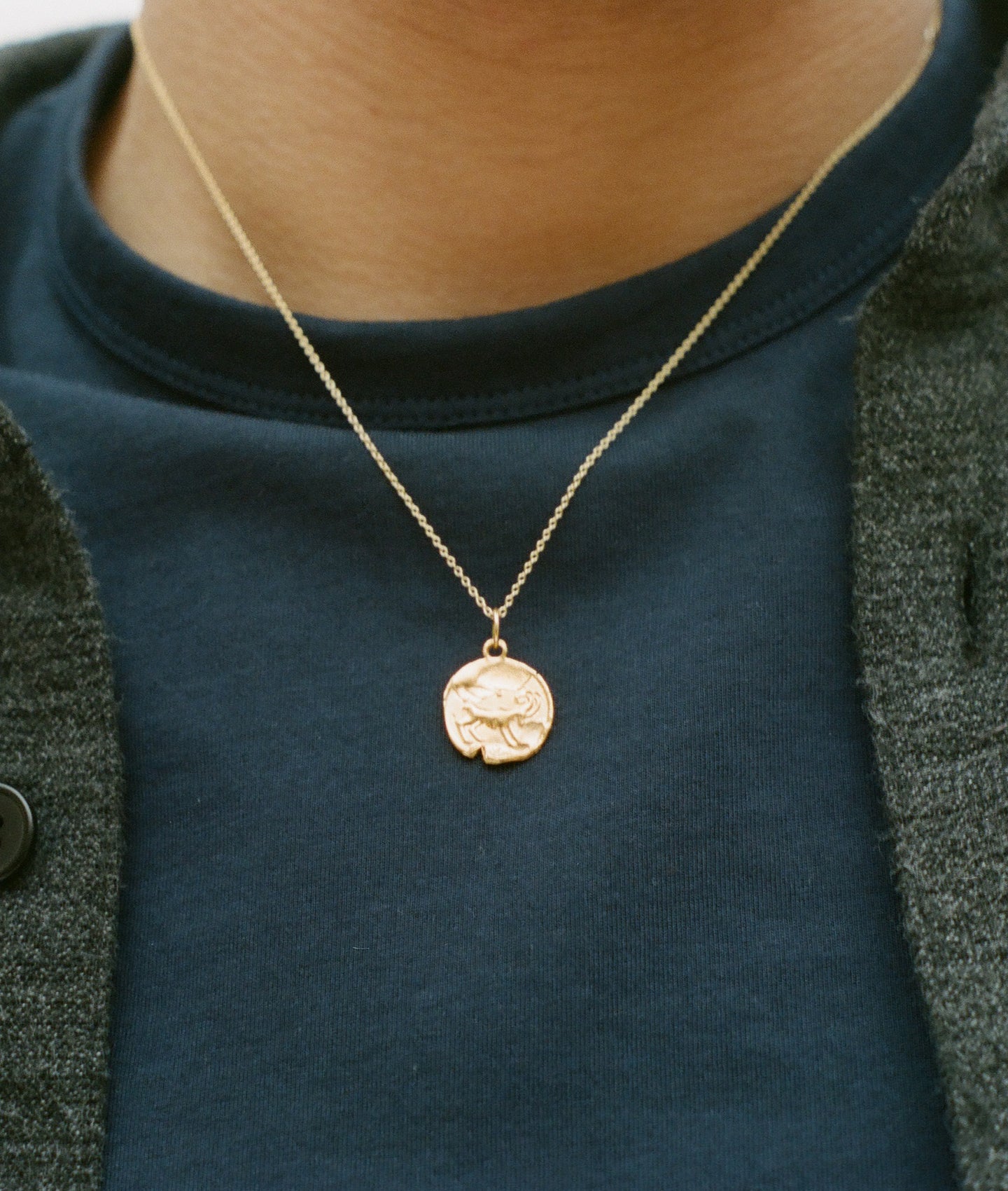 Alighieri Aries Medallion collier médaillon or 24ct