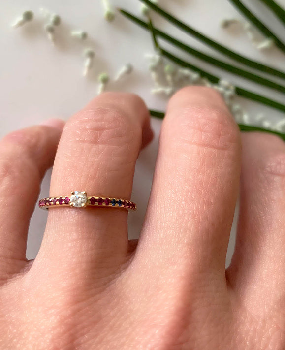 Aimée Aimer Spicy Love Bague or jaune diamant taille 52