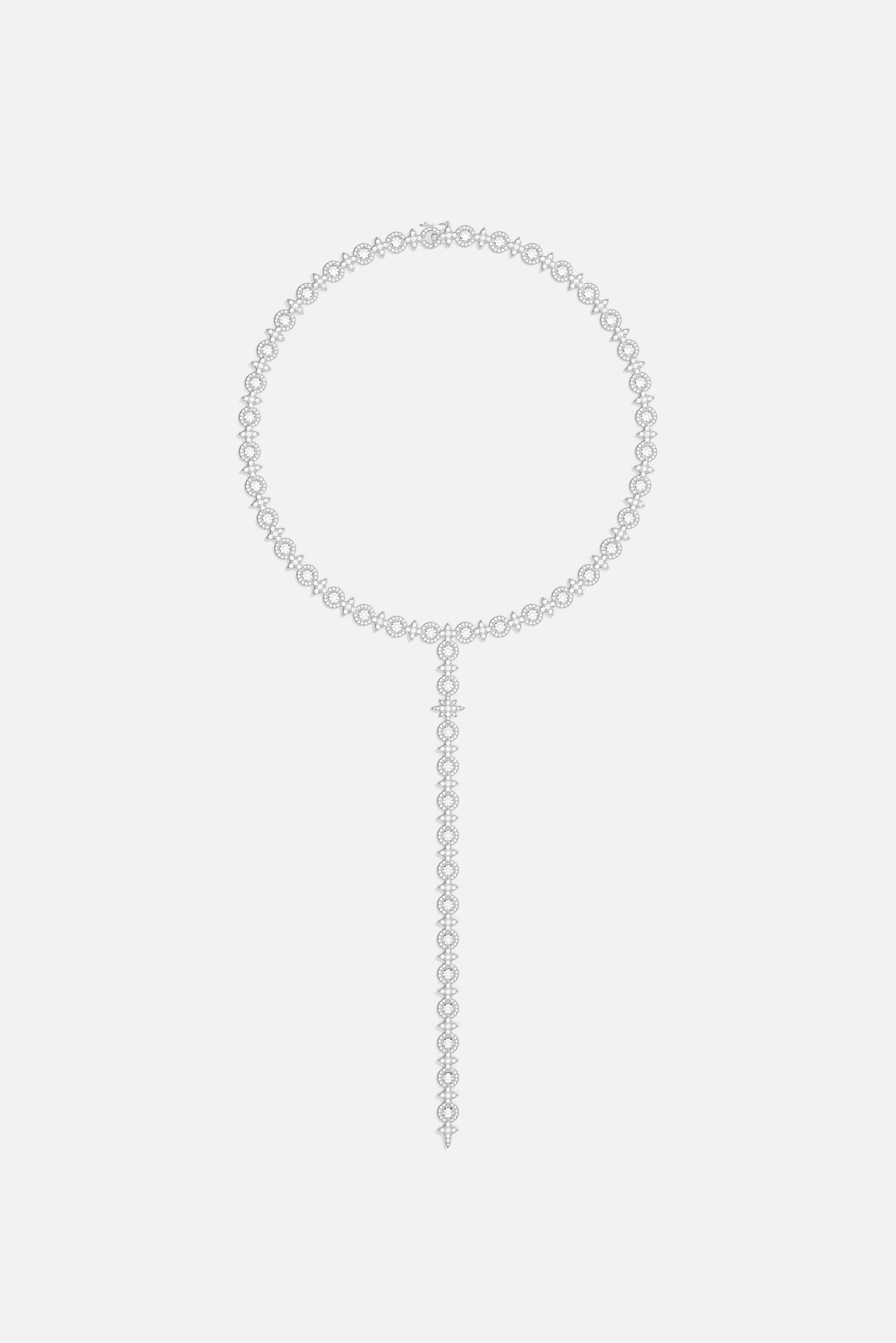 APM Monaco Météorites Glamour Collier blanc 39 cm