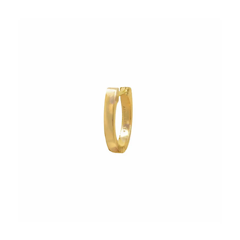 Aimée Aimer Petite Créole or jaune 11 mm paire satinée