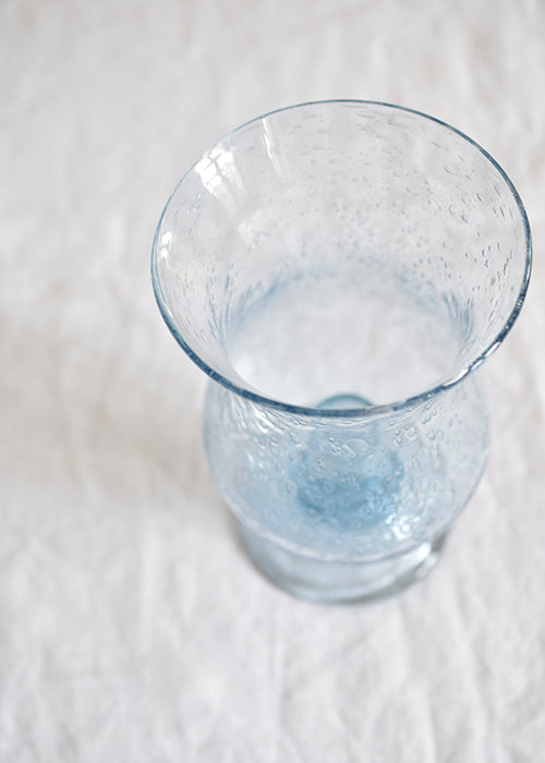 Aimée Aimer Photophore Ciel Biot Verre Bullé 19 cm