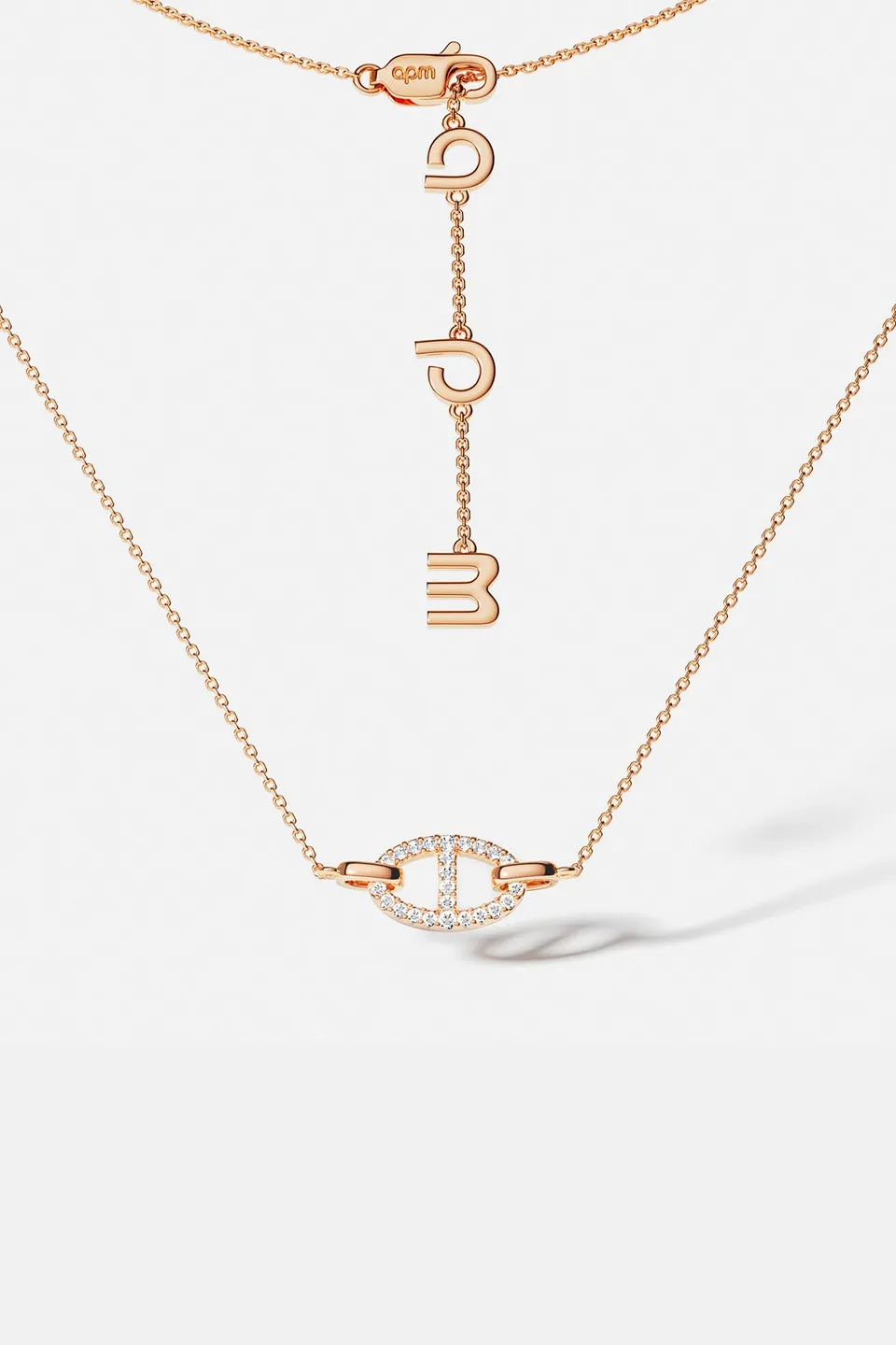 APM Monaco Yacht Club Marine collier or rose 45 cm