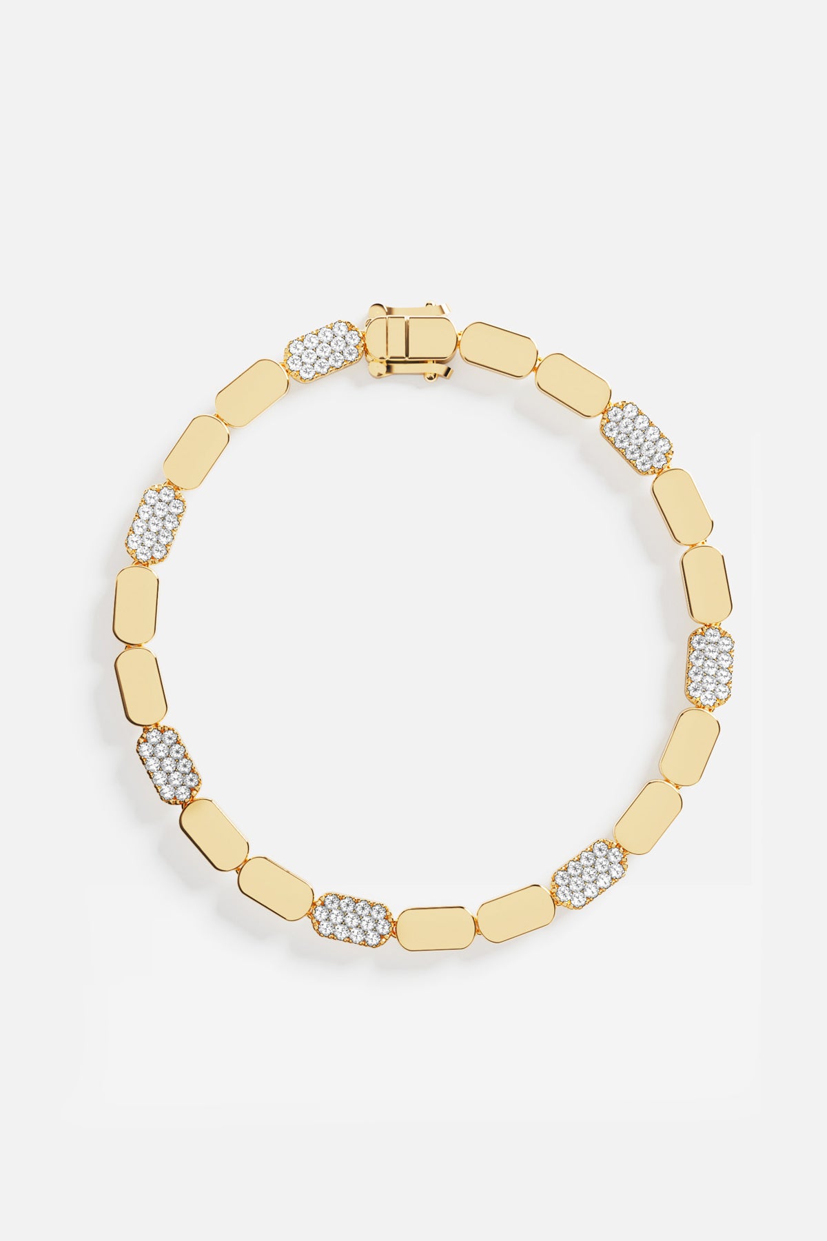 APM Monaco Yacht Club Pavage bracelet doré zircon taille M