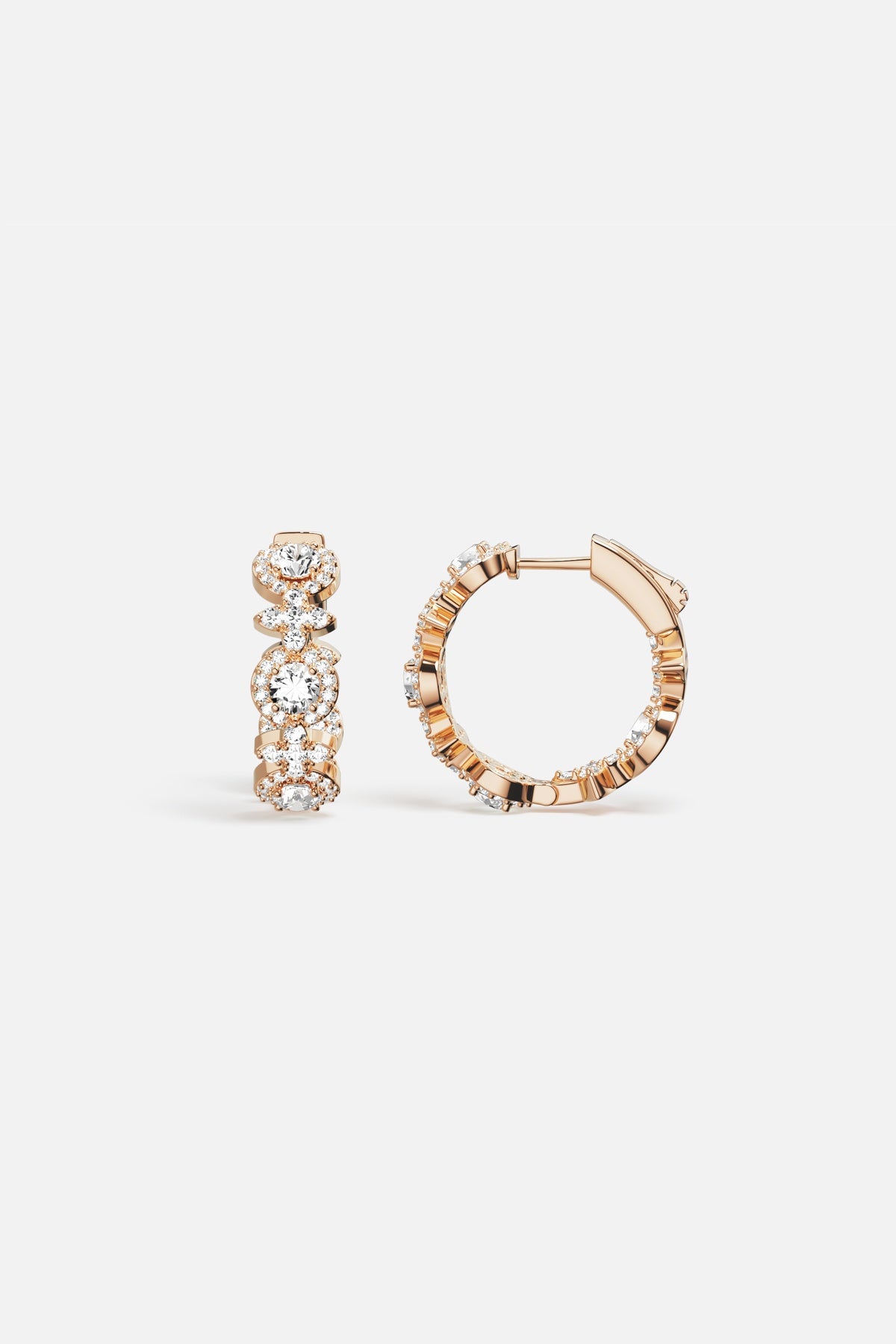 APM Monaco Météorites Glamour boucles créoles or rose