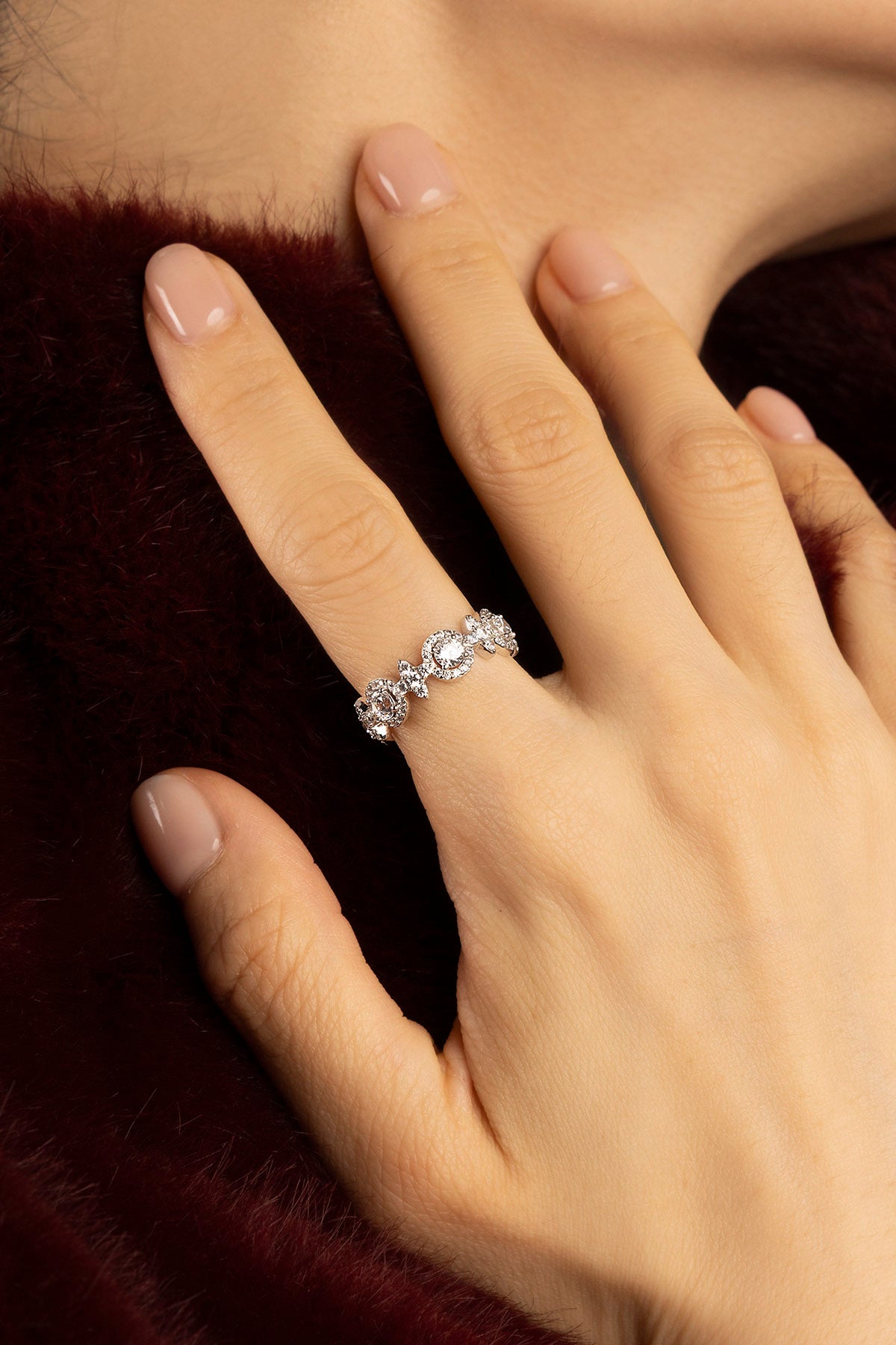 APM Monaco Météorites bague glamour argentée taille 52