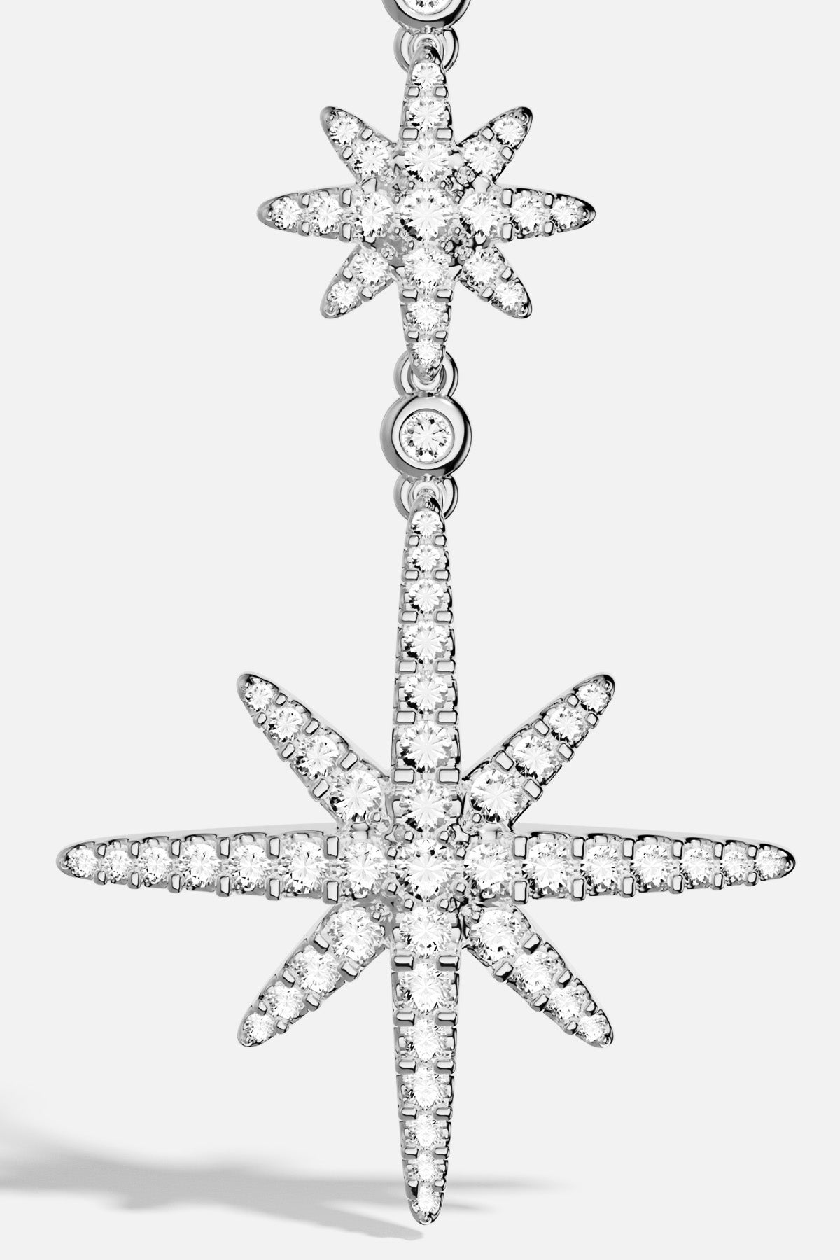 APM Monaco Météorites Glamour boucles pendantes étoile rhodié
