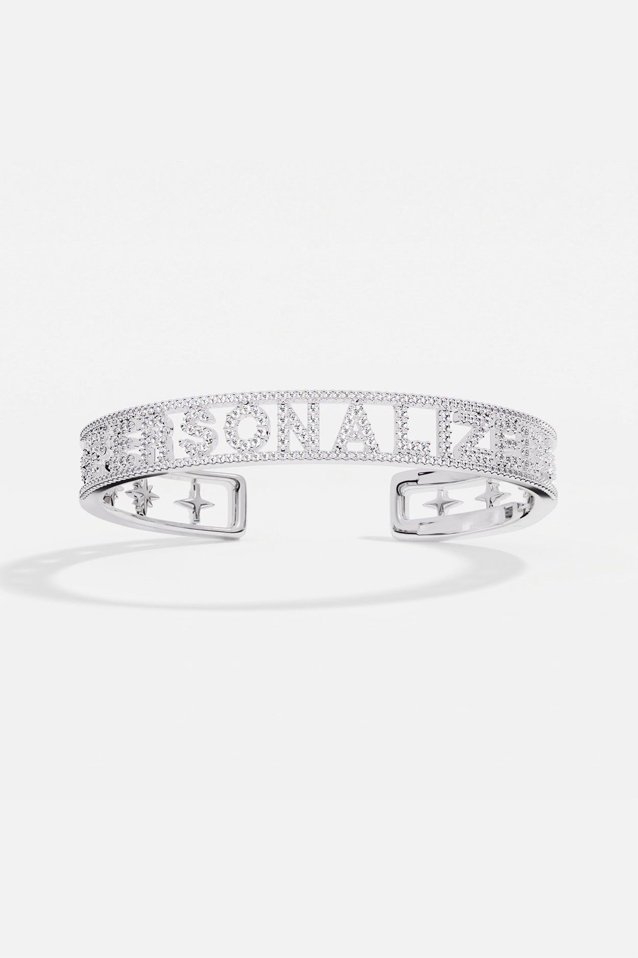 APM Monaco Morse Bracelet Personnalisé jonc blanc taille M