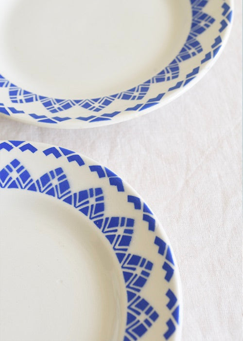 Aimée Aimer Art de la table Assiettes Ami Sarreguemines x6 bleues