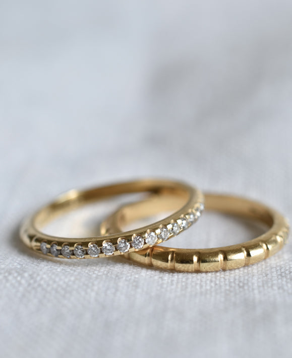Aimée Aimer Éternelle bague or jaune 2 mm taille 52