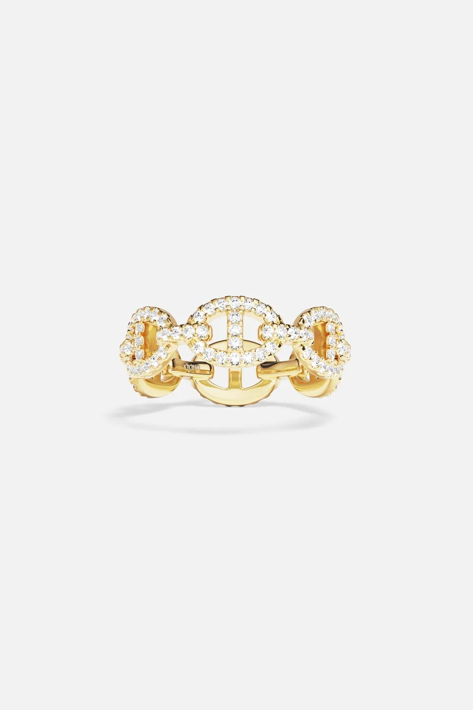 APM Monaco Yacht Club Marine Bague dorée 52 maillons