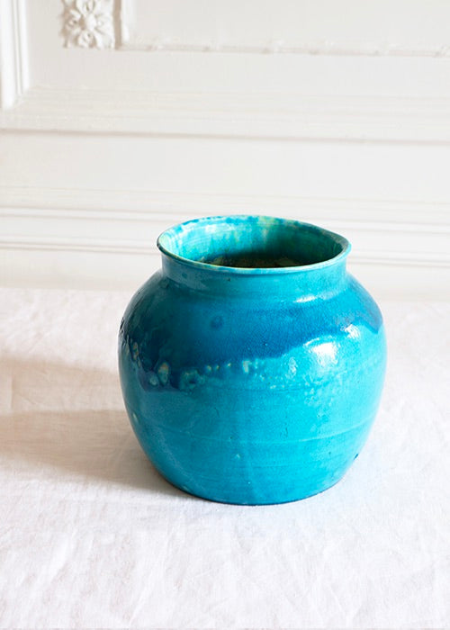 Aimée Aimer Vases Vase Mer Turquoise Jean Besnard faïence 16,5 cm