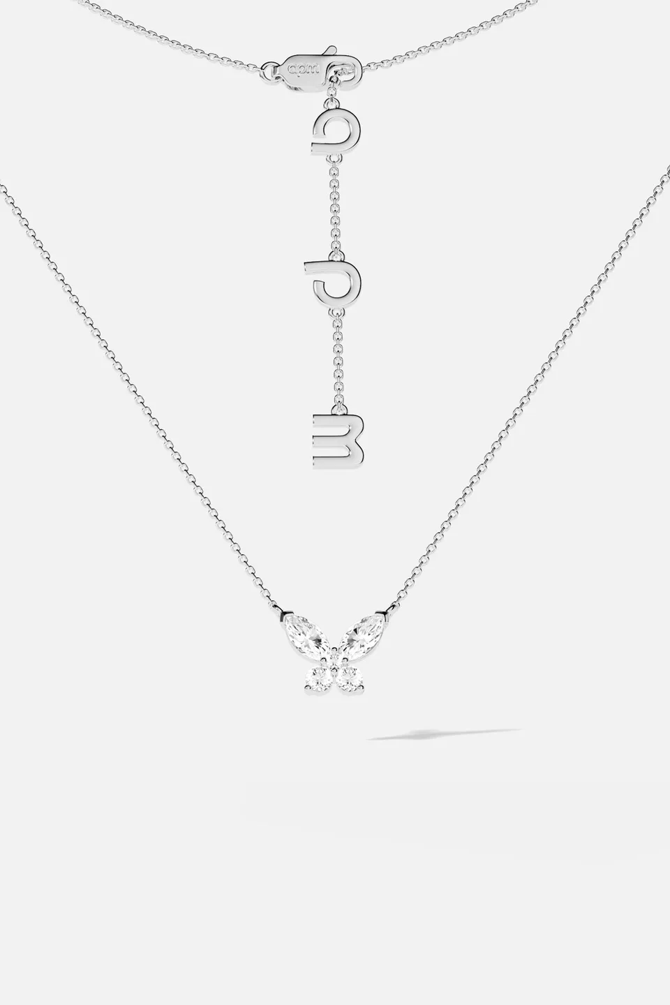 APM Monaco Lumière Papillon collier papillon blanc réglable
