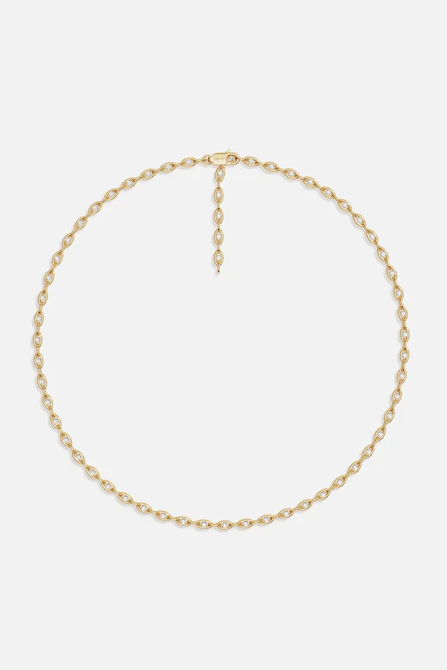 APM Monaco Soleil Enchaîné collier or jaune fin