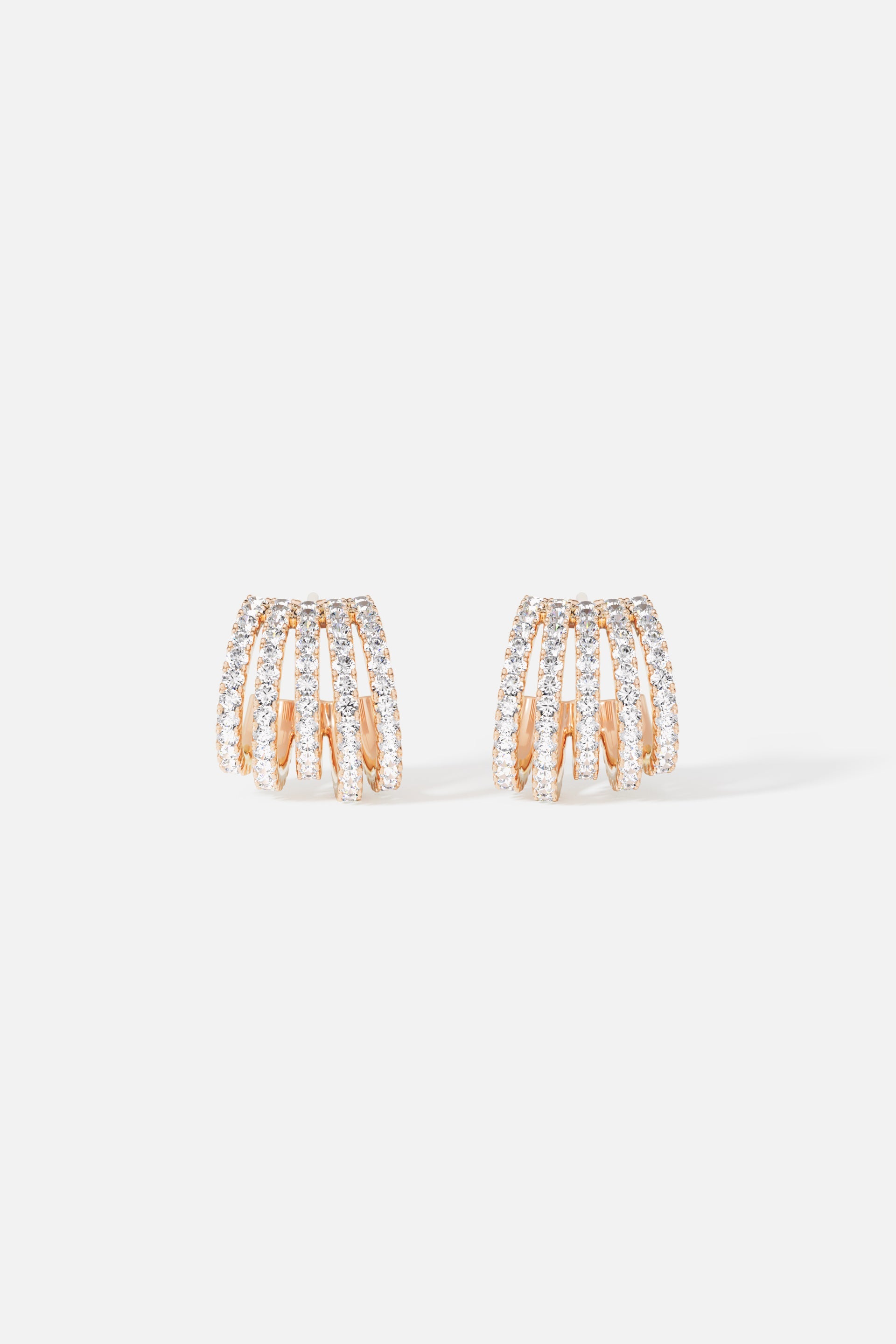 APM Monaco Croisette Promesse créoles rose gold zircones