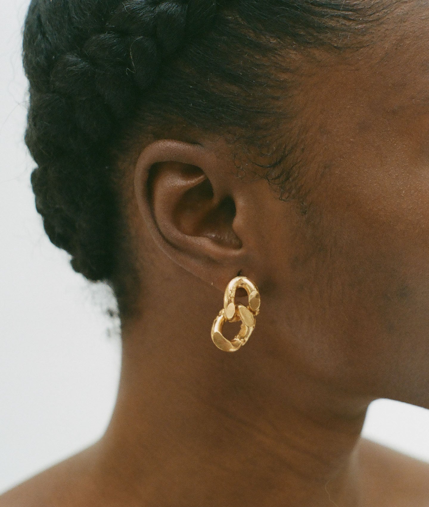 Alighieri Fractured Link boucles d'oreilles plaqué or 24ct