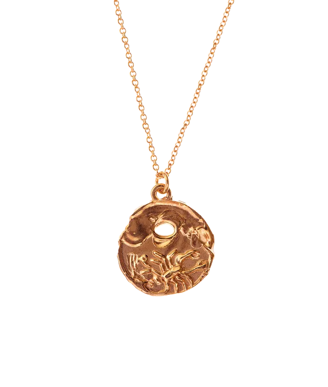 Alighieri Scorpio Medallion collier plaqué or scorpion