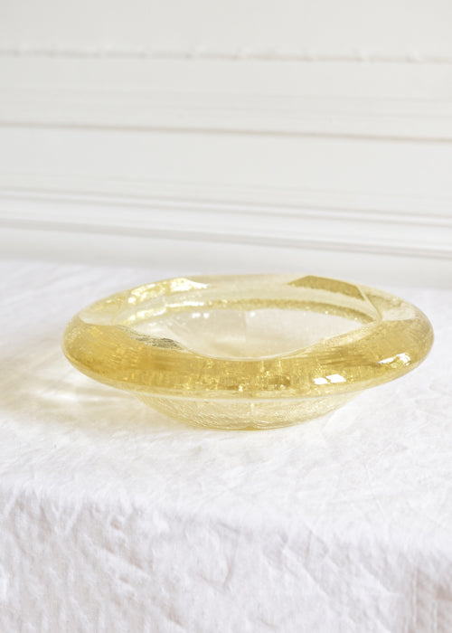Aimée Aimer Art de la table Grande coupe Blé verre jaune 31 cm