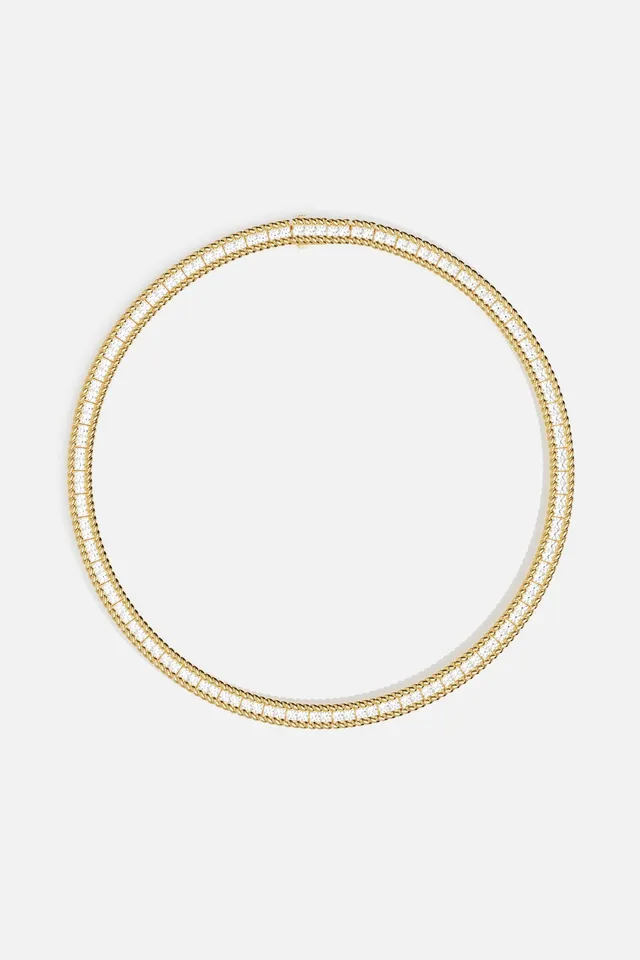APM Monaco Yacht Club Cordage Collier choker doré Taille S