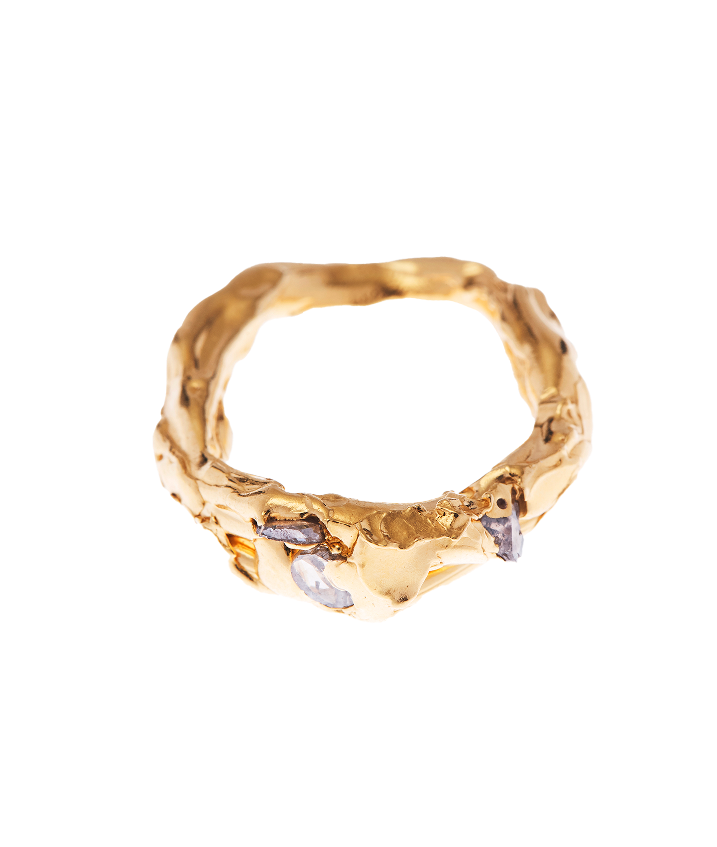 Alighieri Gathering Moons bague or diamant lune