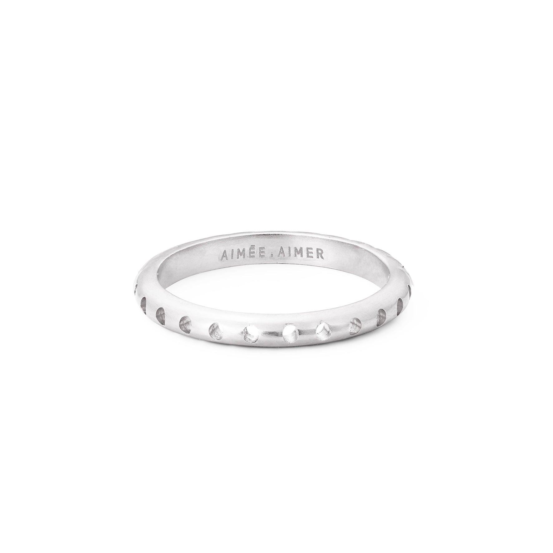 Aimée Aimer Bi Bague Or Blanc Taille 52 2 mm
