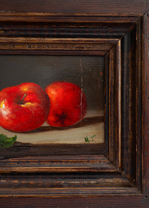 Aimée Aimer Œuvres huile sur panneau pommes 10,5x13 cm