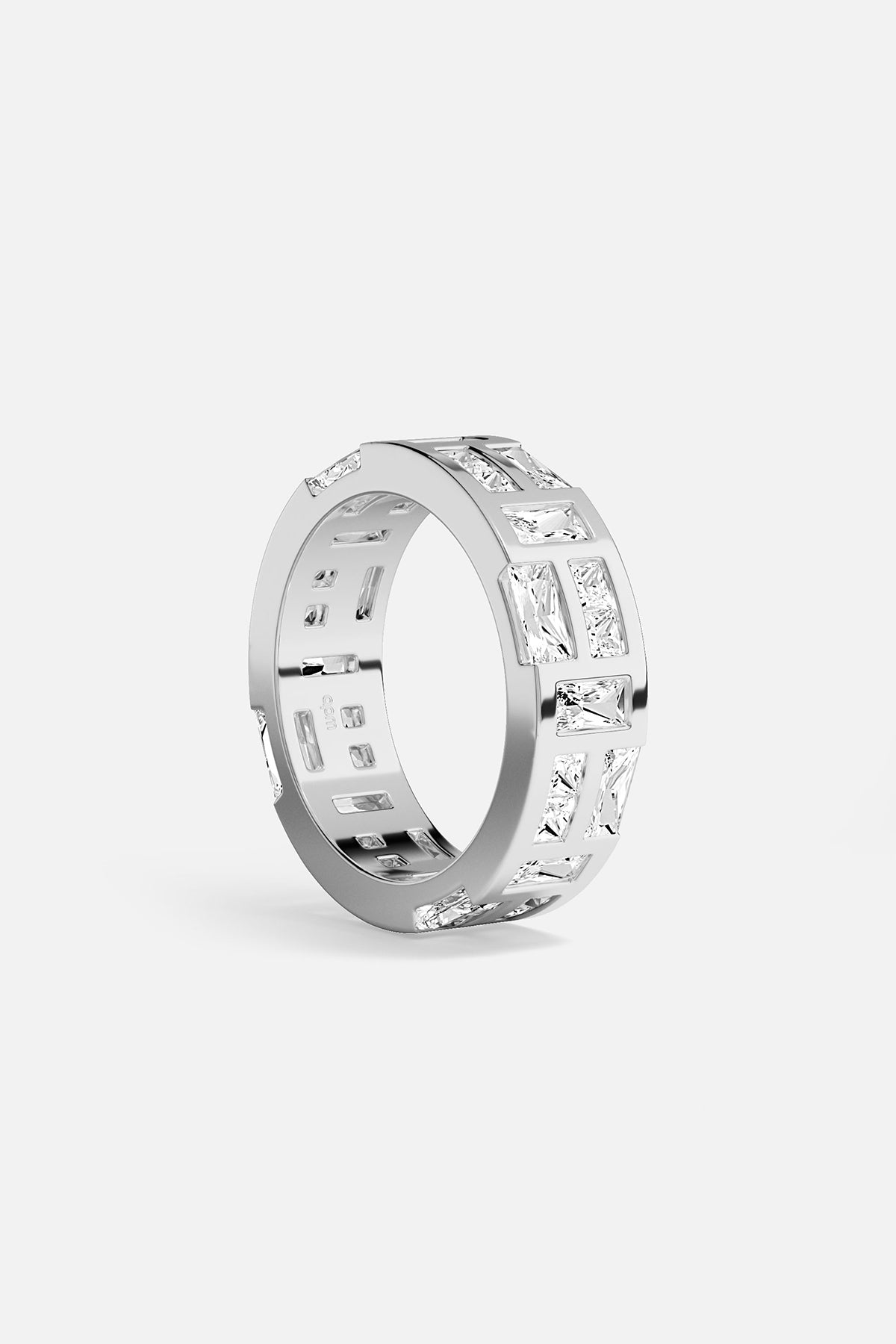 APM Monaco Festival Ice bague blanche zircon taille 52