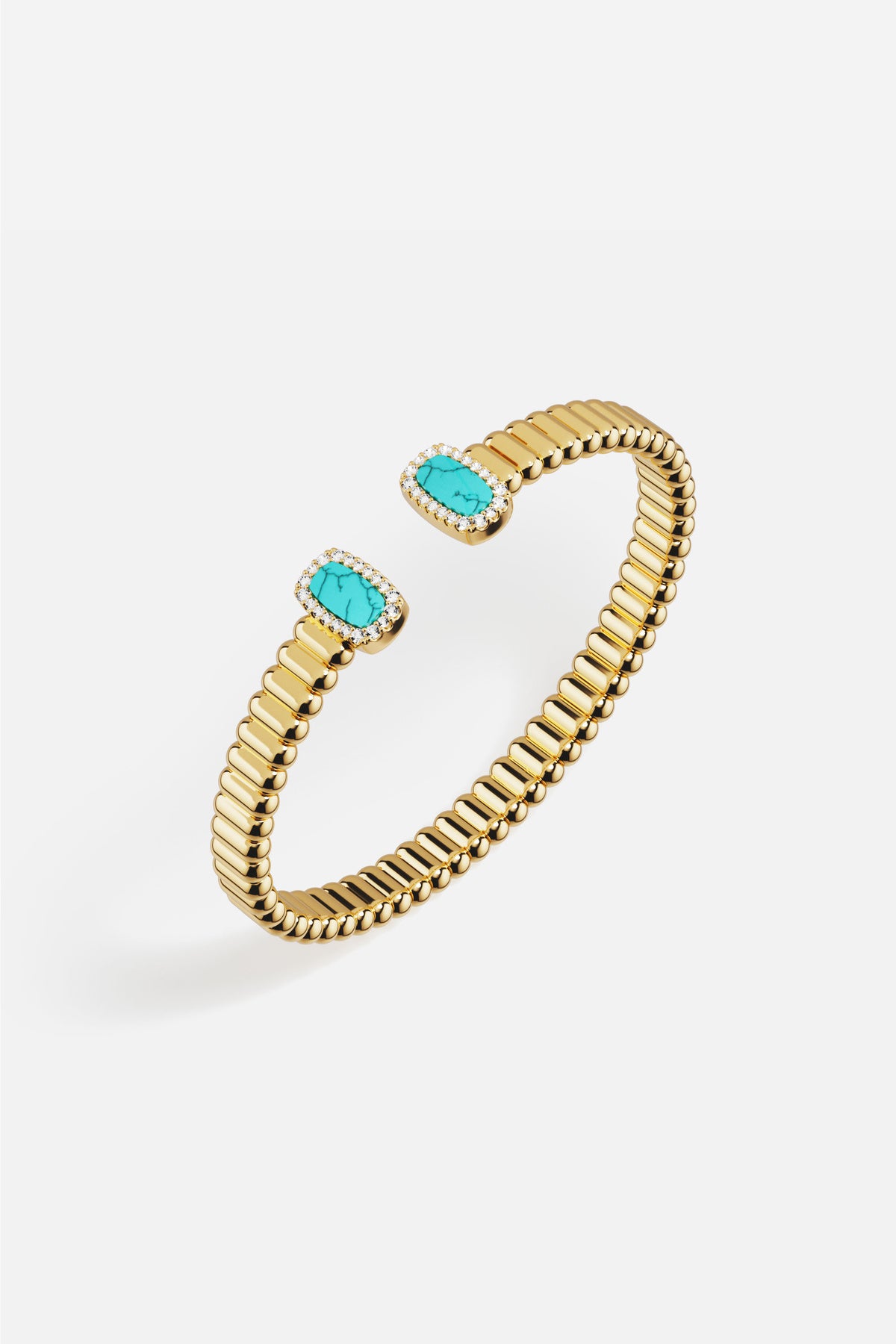 APM Monaco Méditerranée Les Calanques bracelet jonc turquoise