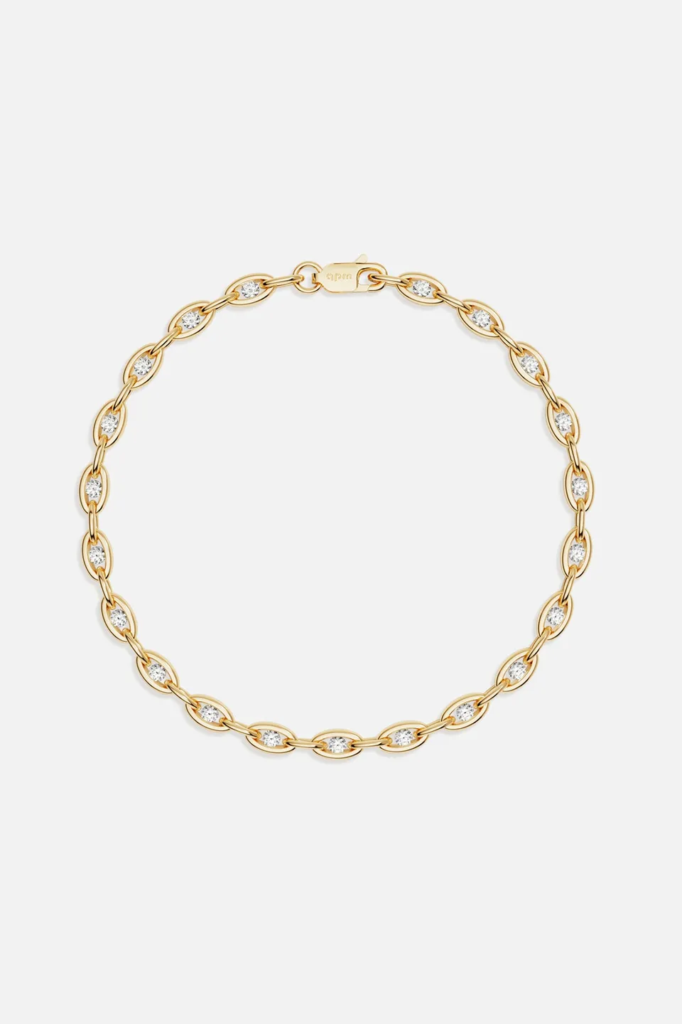 APM Monaco Soleil Enchaîné bracelet chaîne doré ajustable